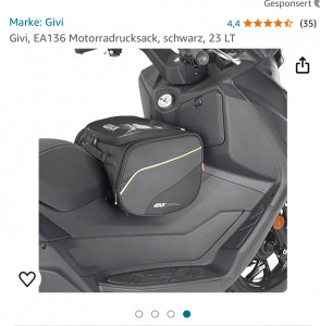 Sieht so aus, ich habe den Griff aber nach vorne in Fahrtrichtung genommen.